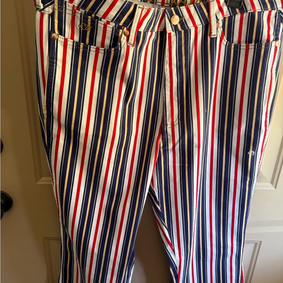 Wrangler Lainey Wilson Striped  Rodeo Flare Jeans. Size 34. Boot Hugger. - Picture 4 of 7